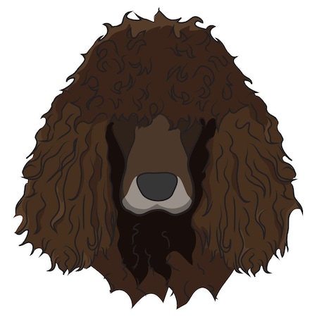 Irish Water Spaniel Dog Decal, Dog Lover Decor Vinyl Sticker